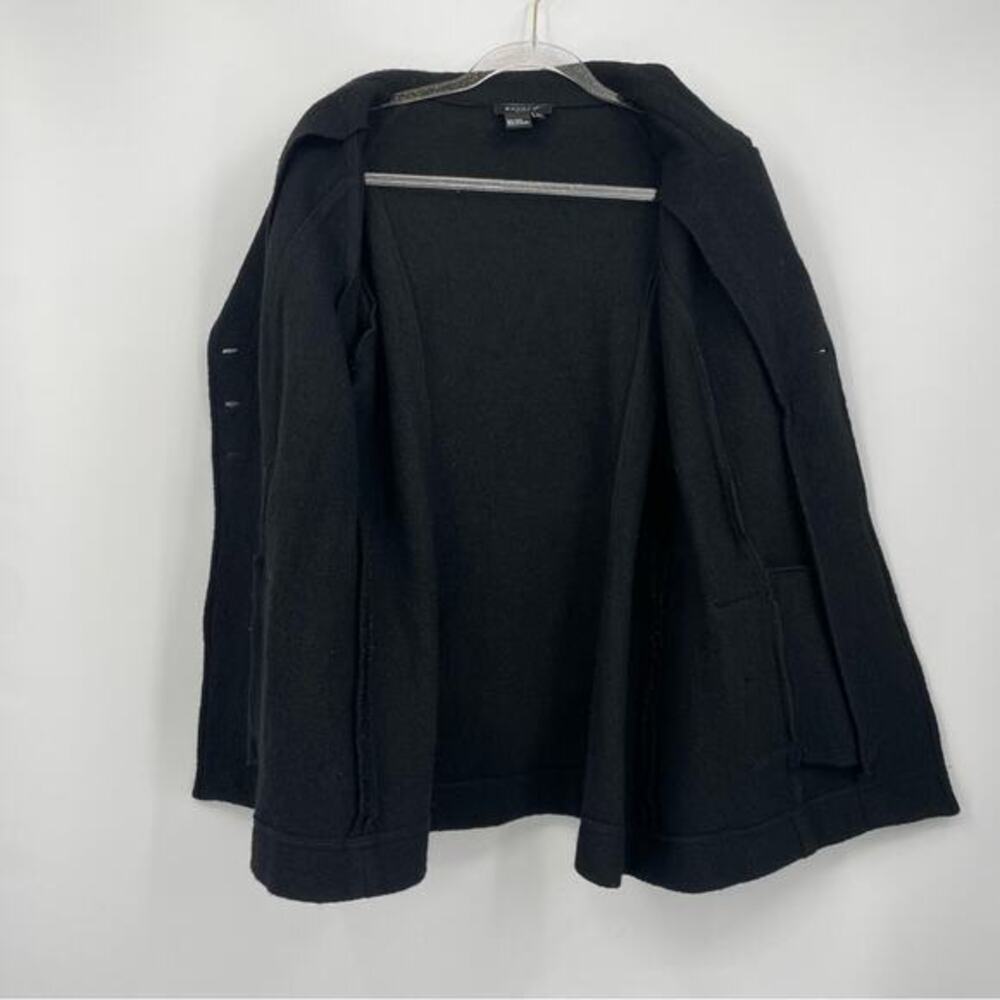 Sandro 100%‎ Wool Double Breasted Bell Sleeve Pea Coat Size XL - Picture 9 of 11